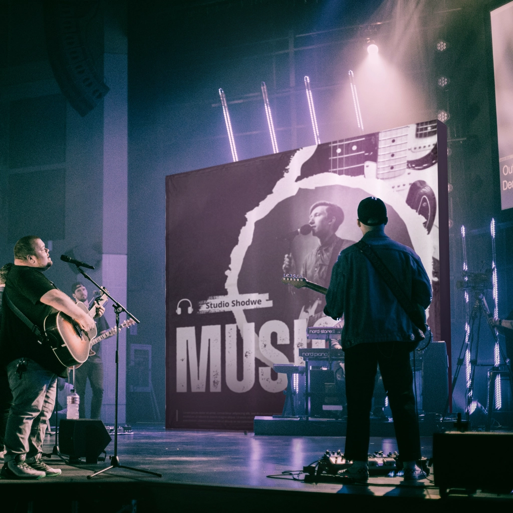 8FT Straight pop up display scenarios