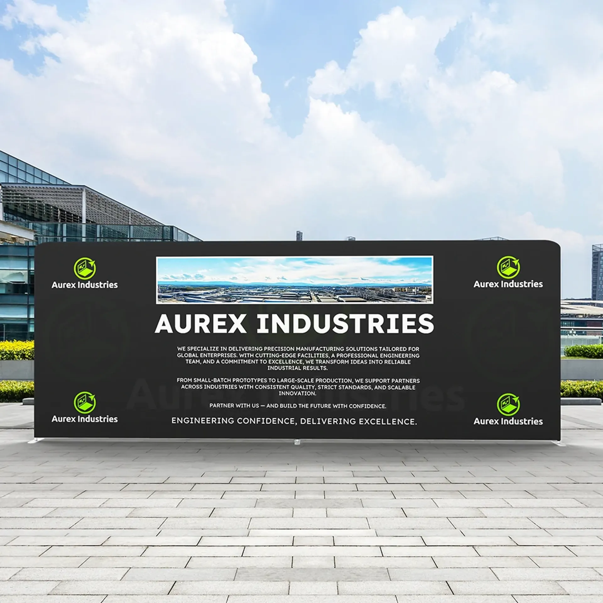 20FT Straight Tension Fabric Display Scenarios