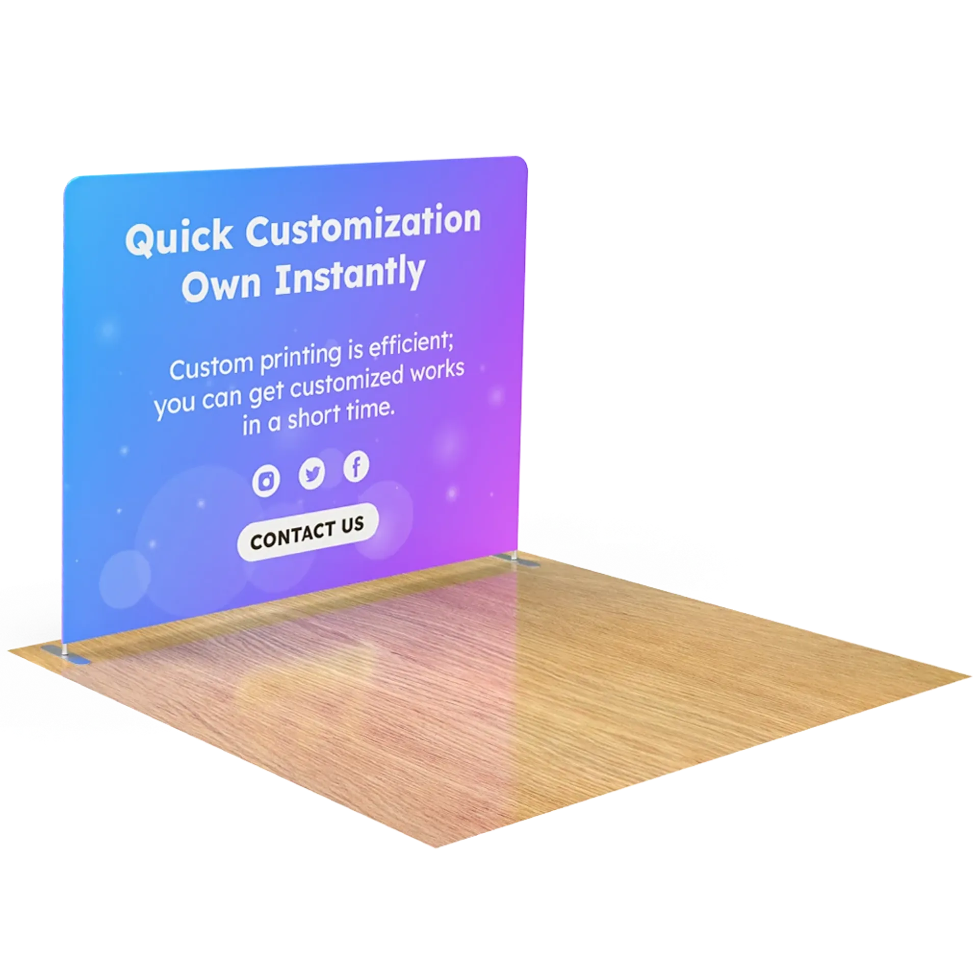 10FT Straight Tension Fabric Display
