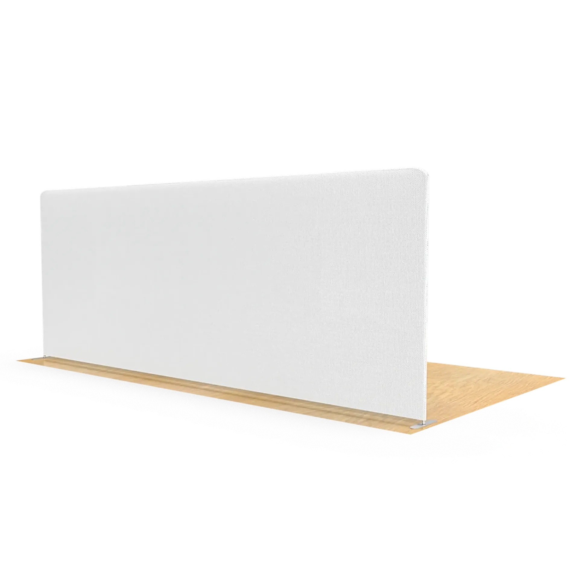 20FT Straight Tension Fabric Display White Backside View