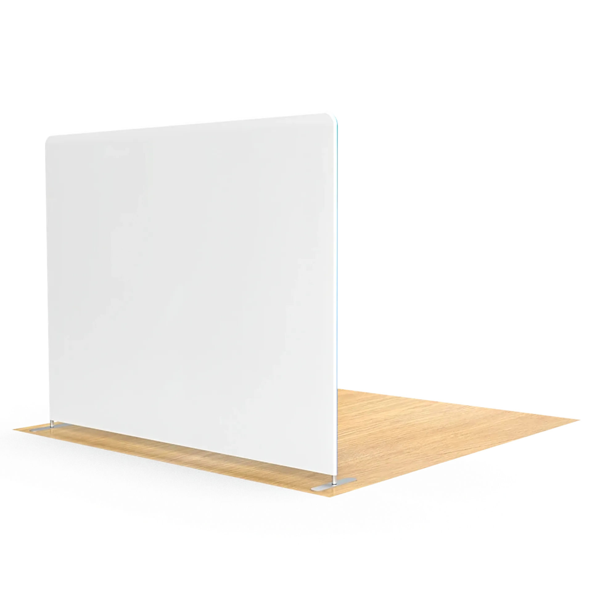 10FT Straight Tension Fabric Display White Backside View