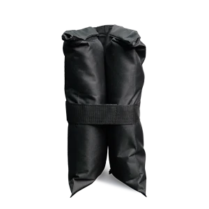 Black polyester Canopy Tent Sandbag sandbag with included straps