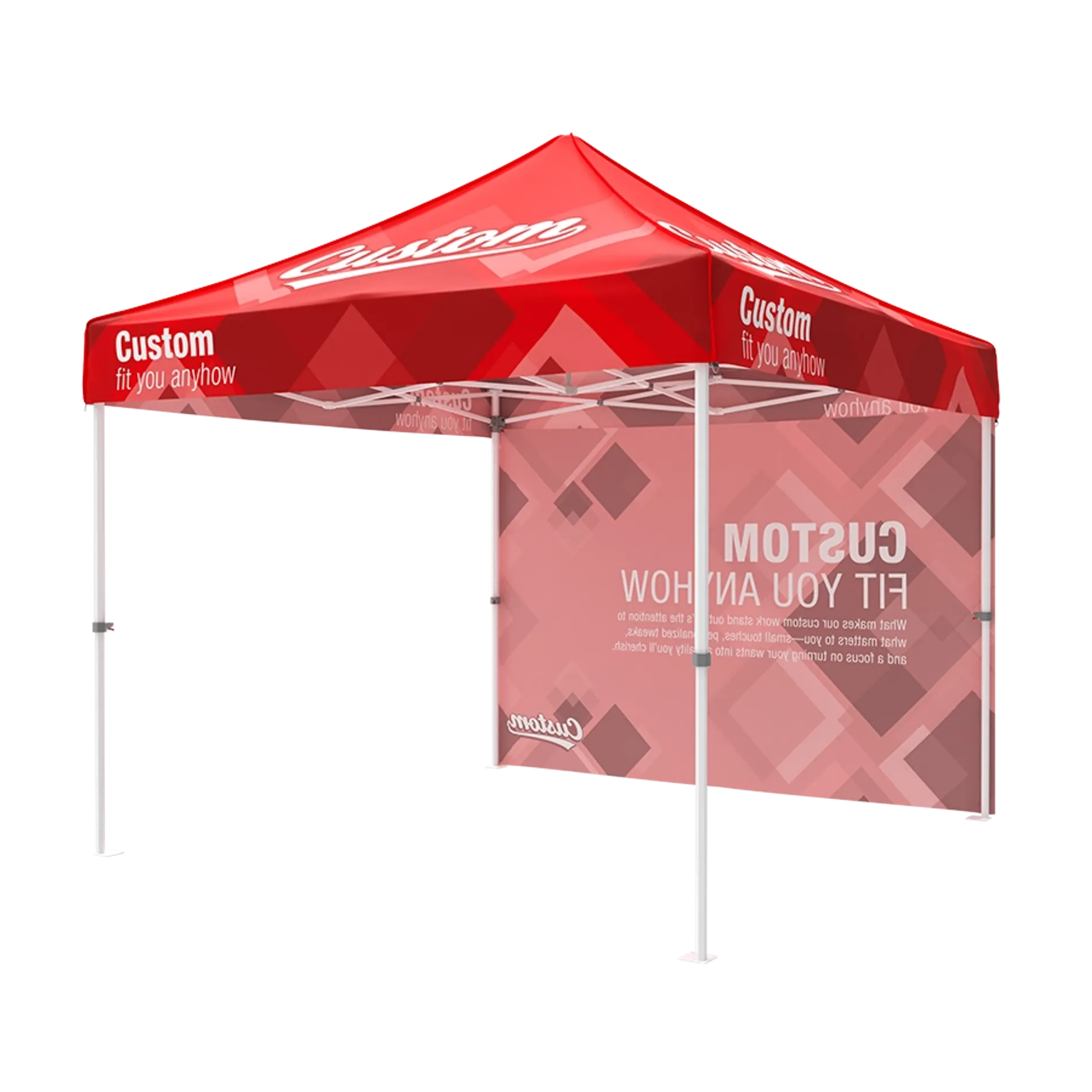 Custom Canopy Tent with Full Back Sidewall
