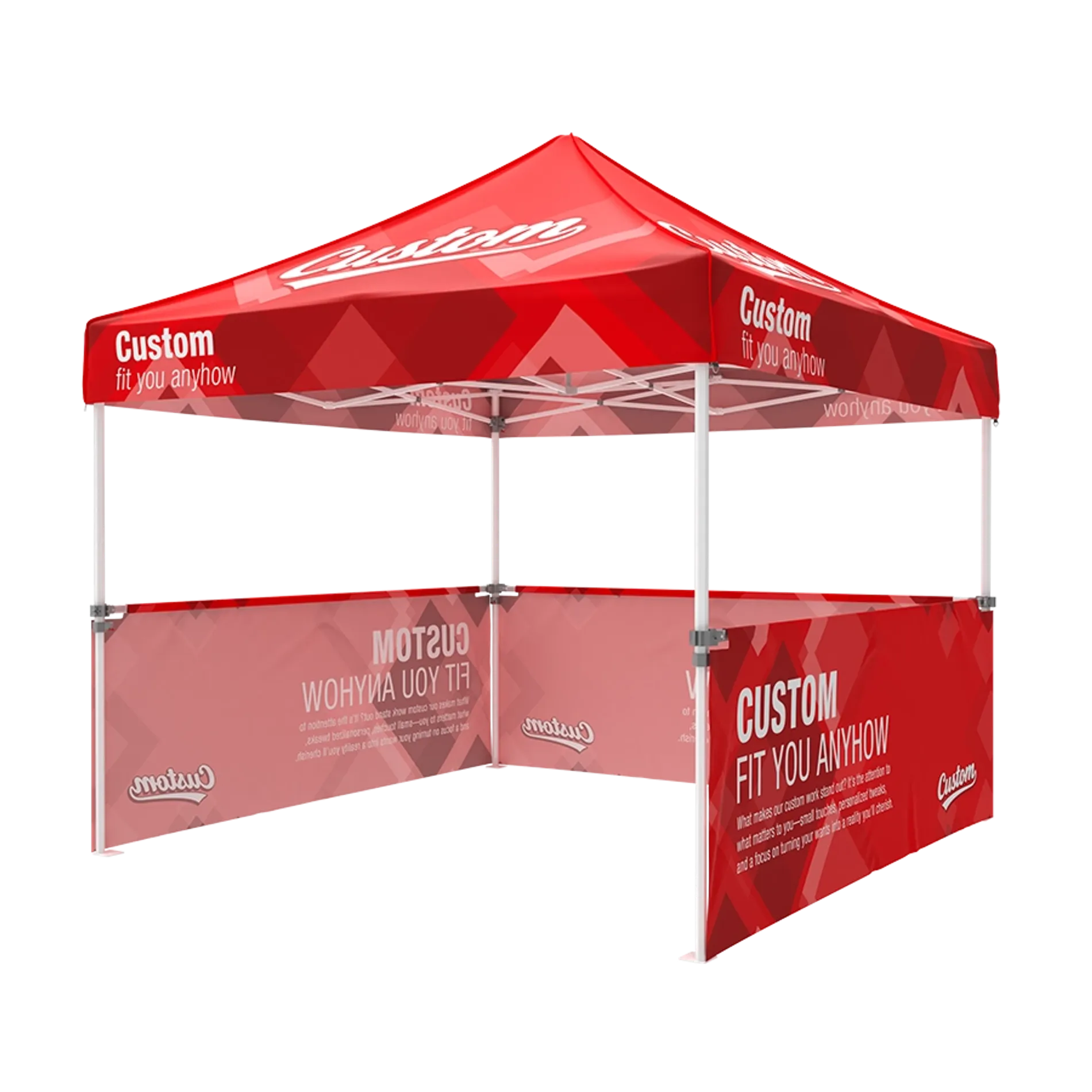 Custom Canopy Tent with Three Half Sidewall