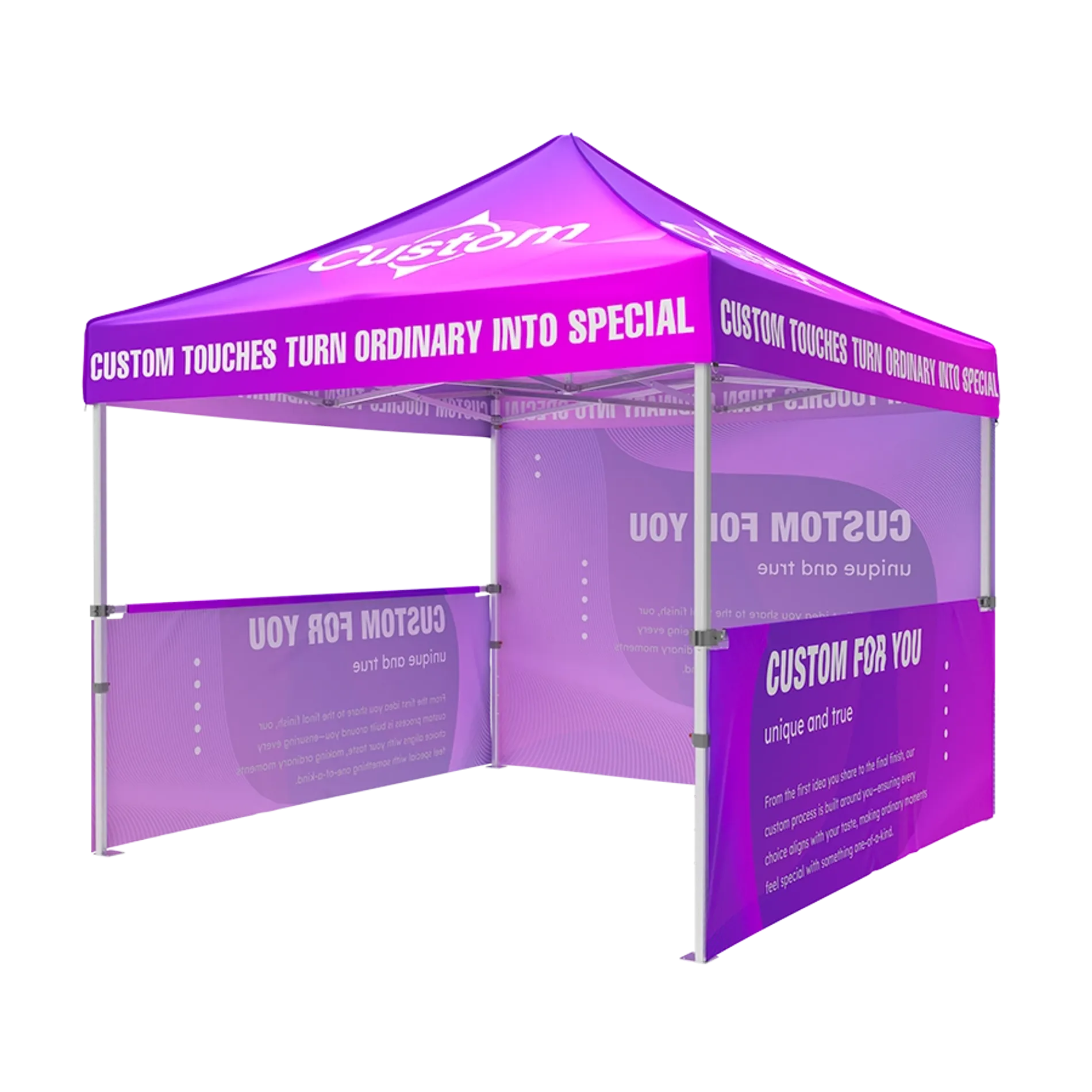 Custom Canopy Tent with Full & Half Sidewall