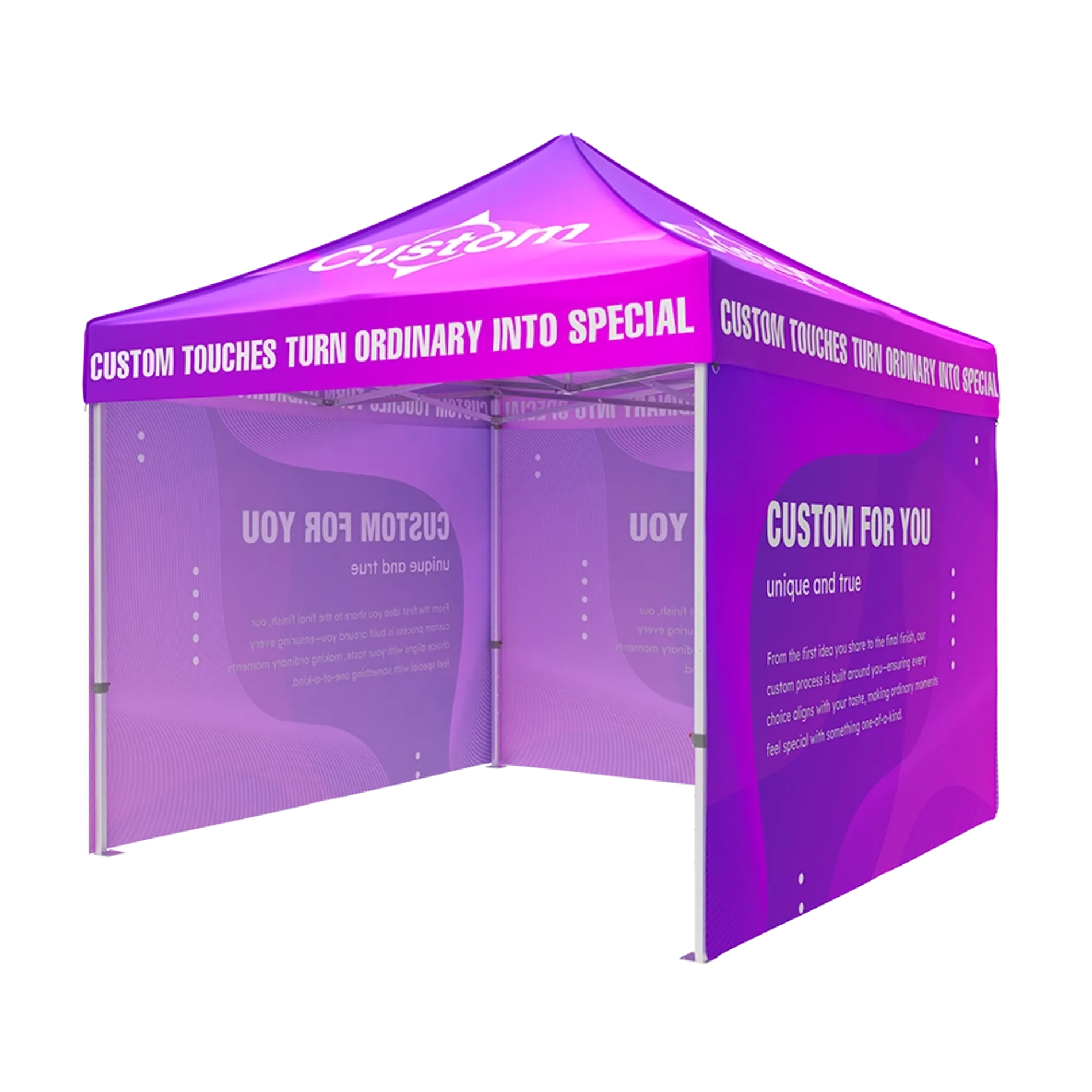 Custom Canopy Tent with Three Full Sidewall