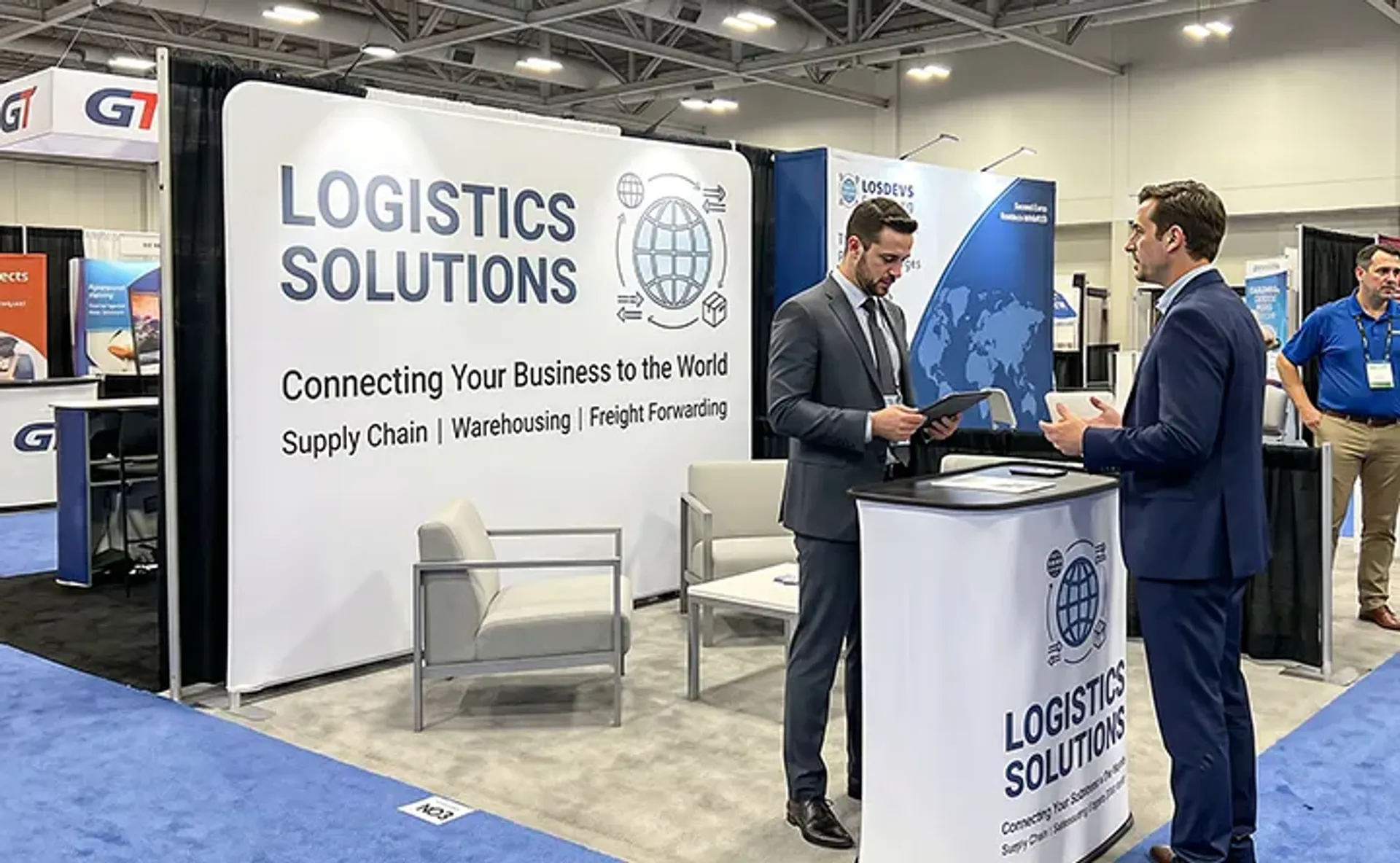 10FT Straight Tension Fabric Display Booth