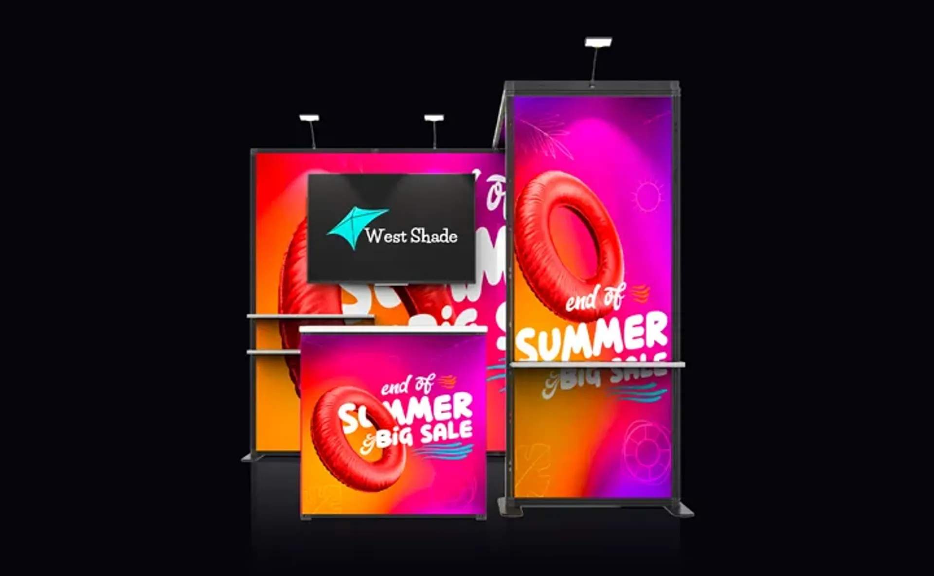 10x10 Heavy Duty Trade Show Booth with Archway