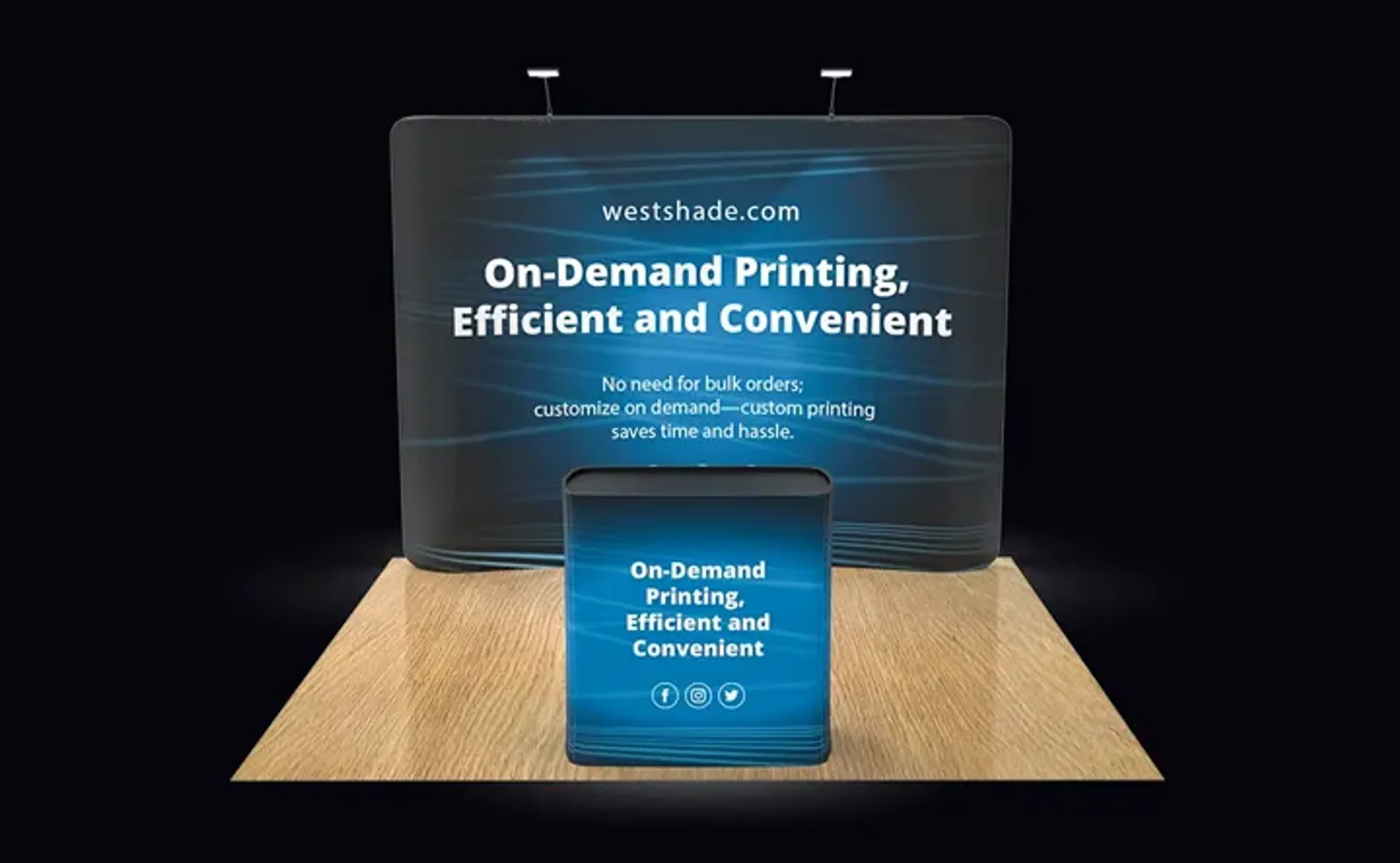 10FT Curved Tension Fabric Display Booth