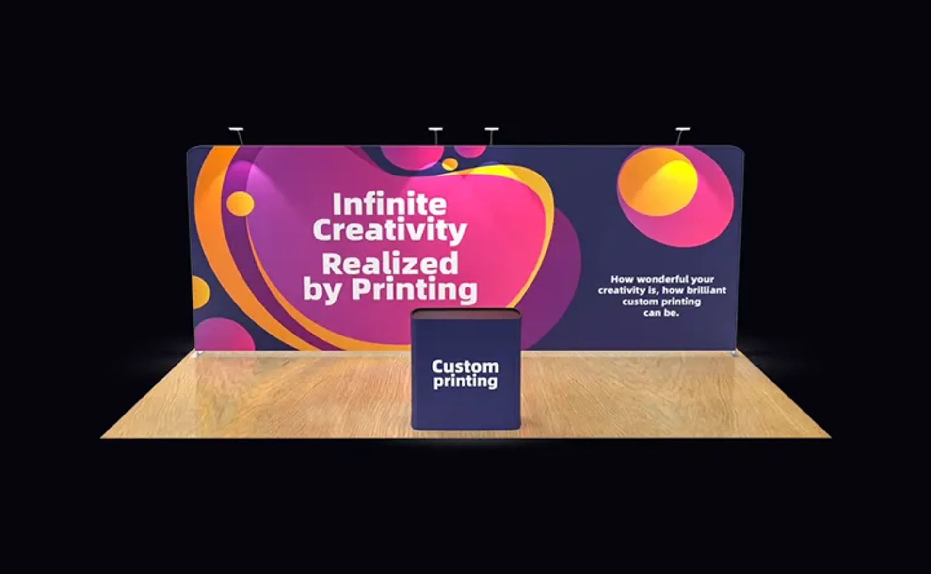 20FT Straight Tension Fabric Display Booth