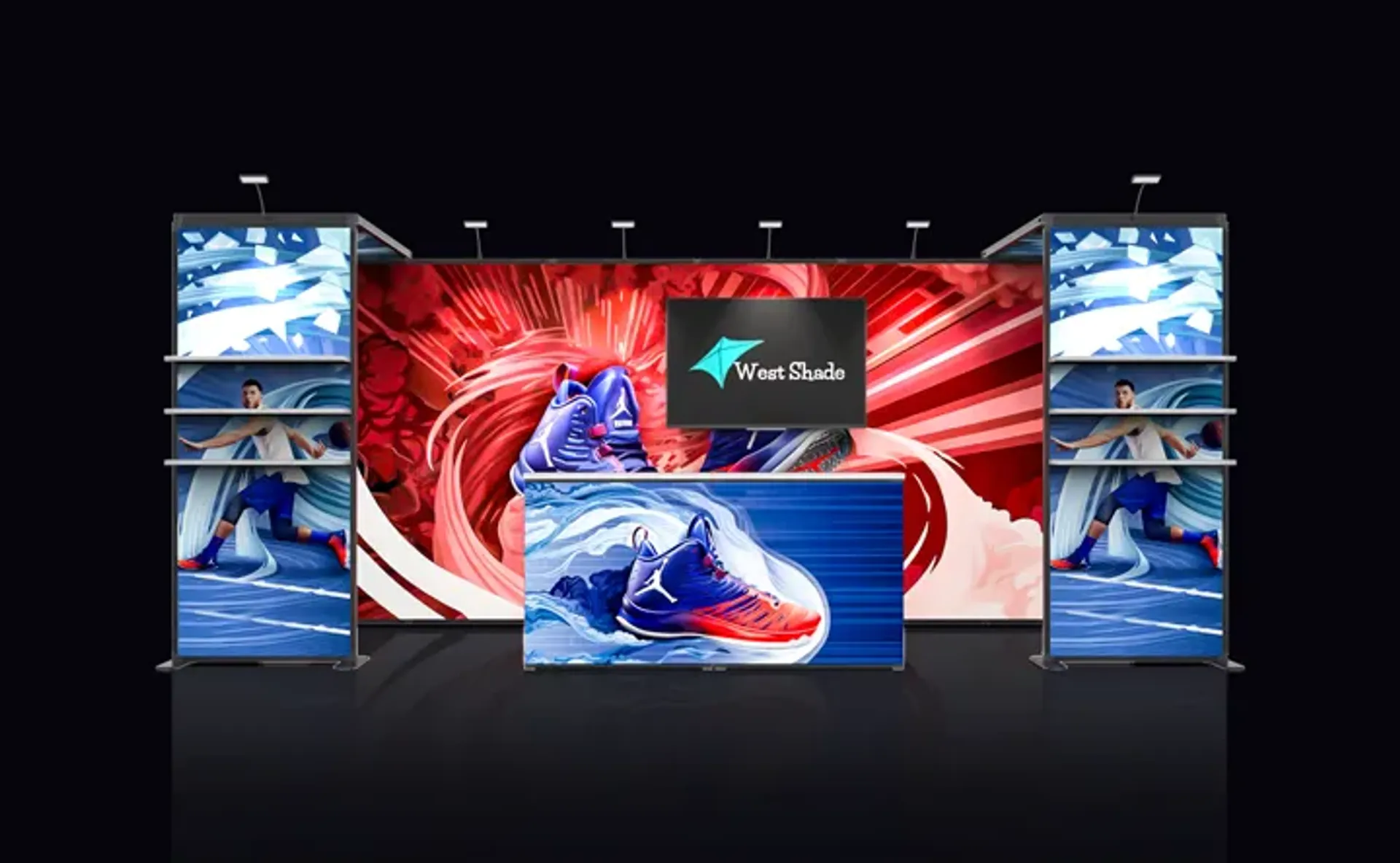 10x20 Heavy Duty Trade Show Booth with Double Arch