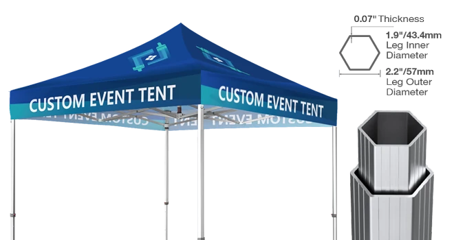 Heavy Duty Aluminum Custom Canopy Tent