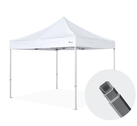 10x10 white super heavy duty aluminum canopy tent