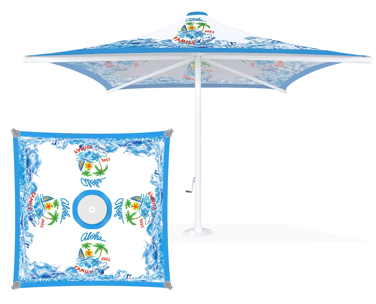 Custom Printing Heavy Duty Umbrella - Catalina