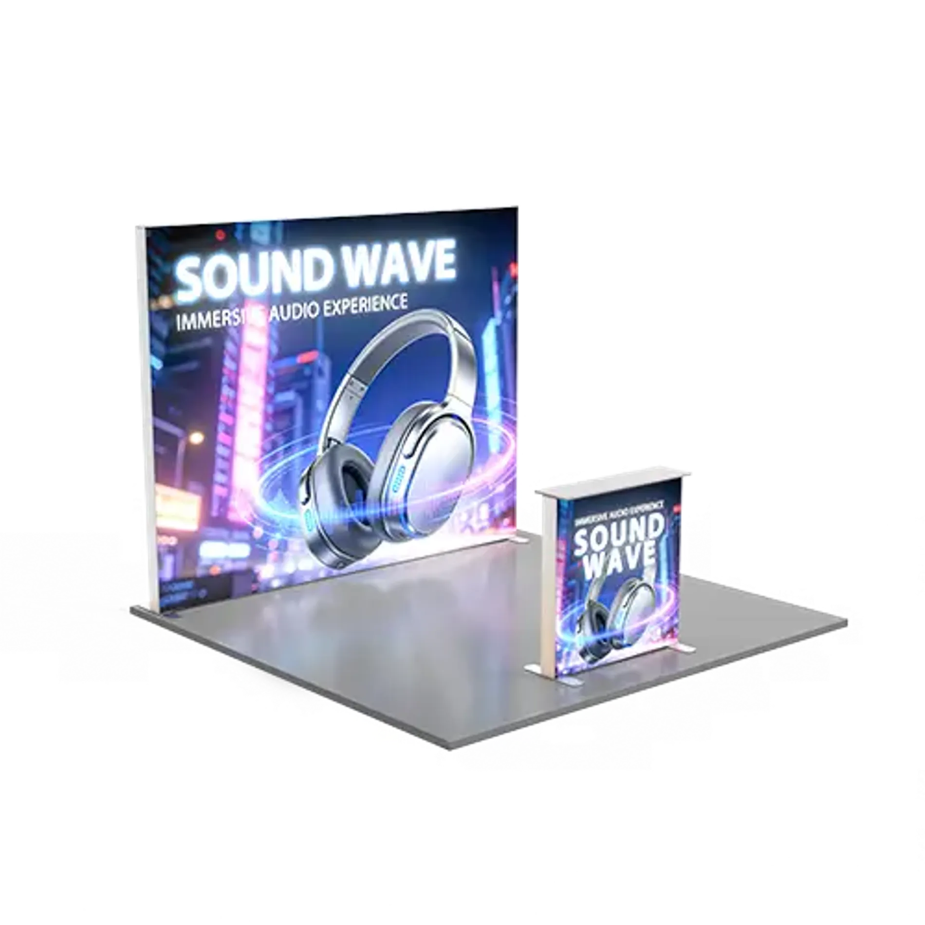 10x10 Backlit Trade Show Display Booth