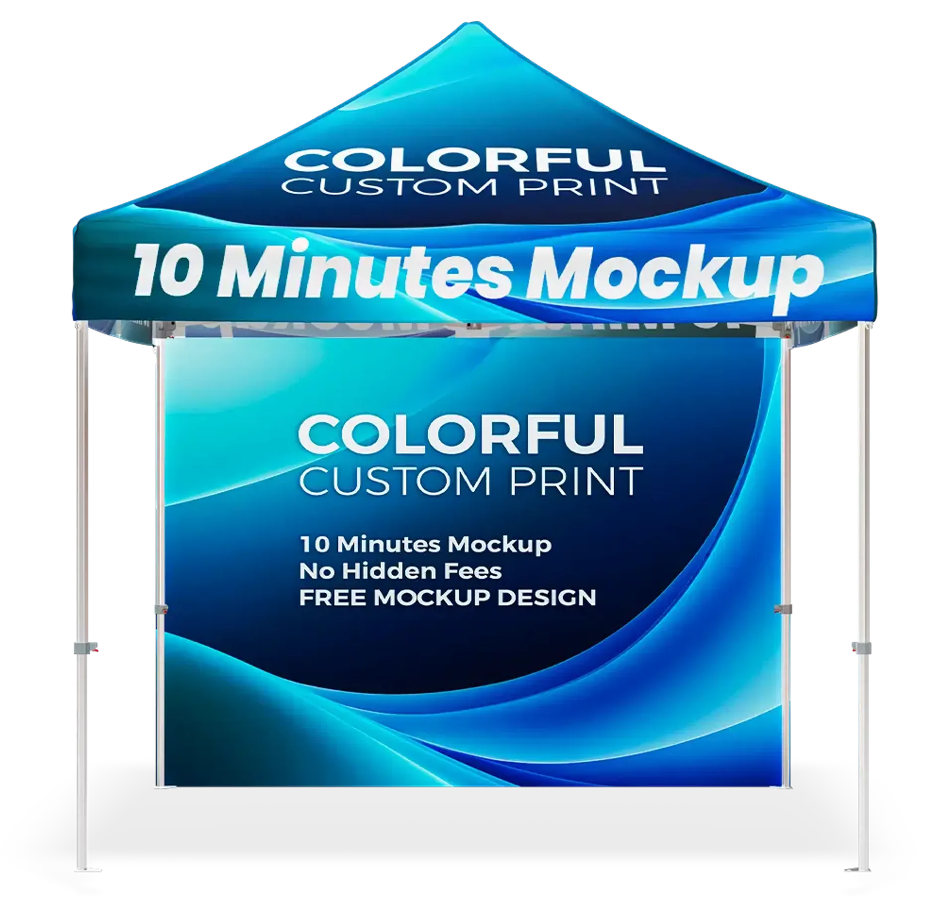 EXPLORE CUSTOM CANOPY TENT WITH FULL BACK SIDEWALL