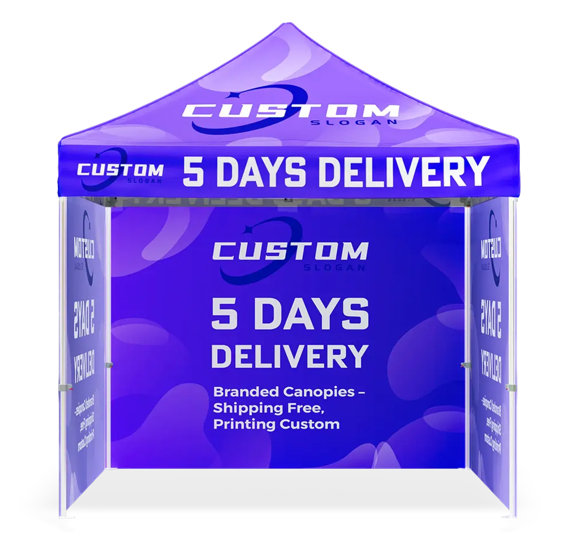 EXPLORE CUSTOM CANOPY TENT WITH THREE FULL SIDEWALL