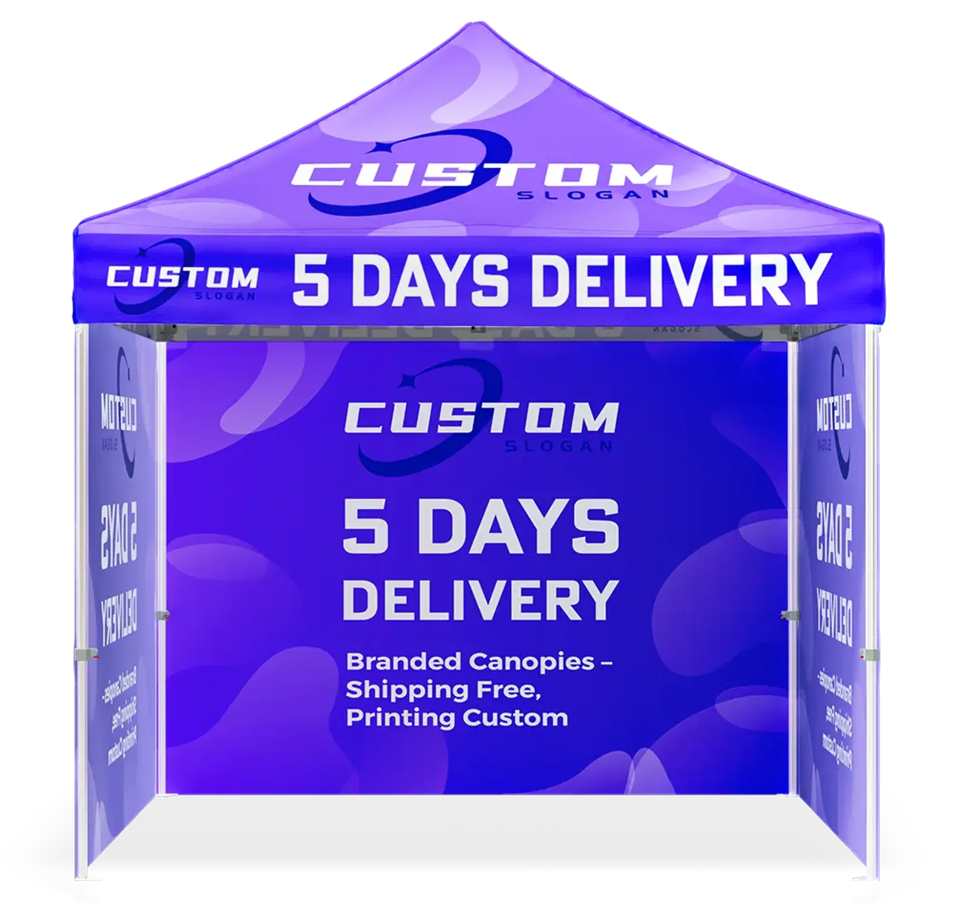 EXPLORE CUSTOM CANOPY TENT WITH THREE FULL SIDEWALL