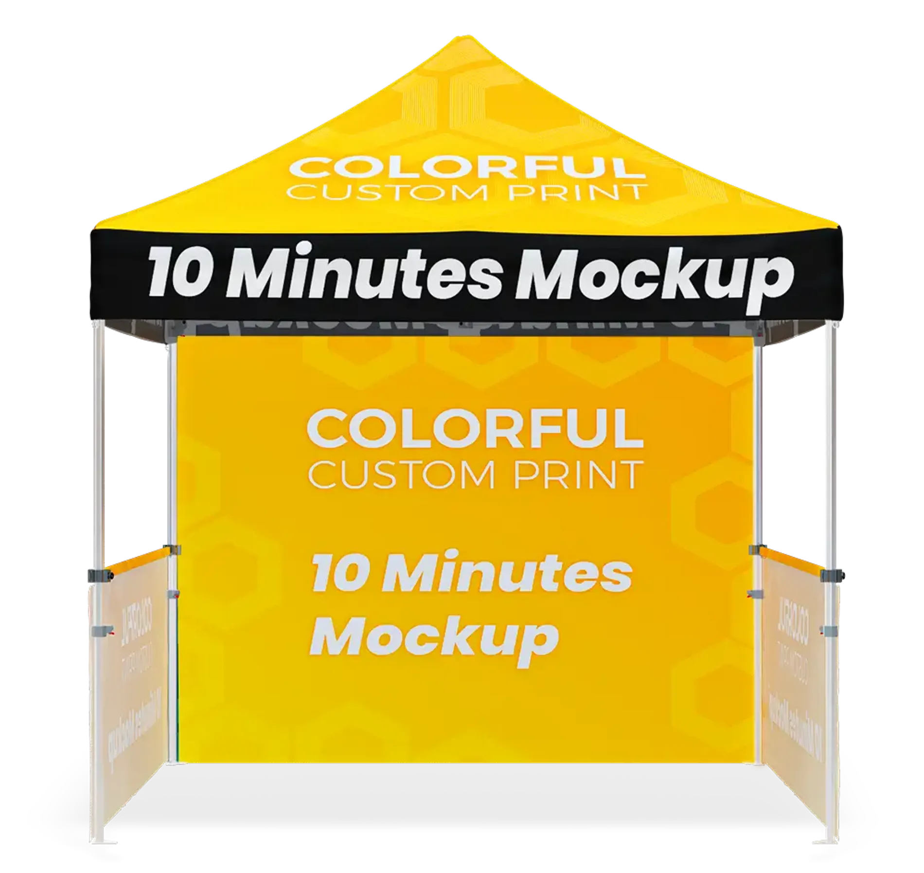 EXPLORE CUSTOM CANOPY TENT WITH FULL & HALF SIDEWALL