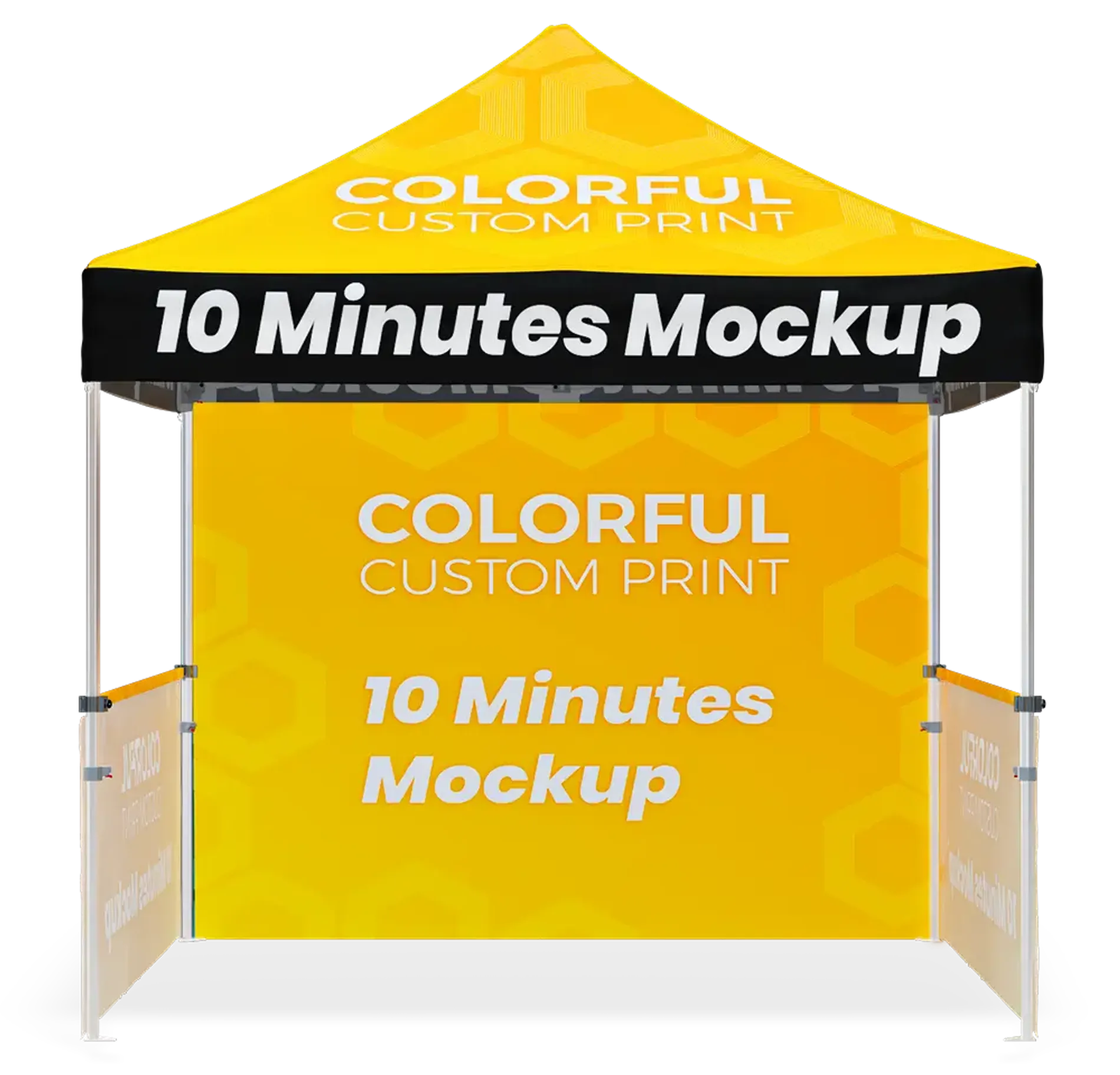 EXPLORE CUSTOM CANOPY TENT WITH FULL & HALF SIDEWALL