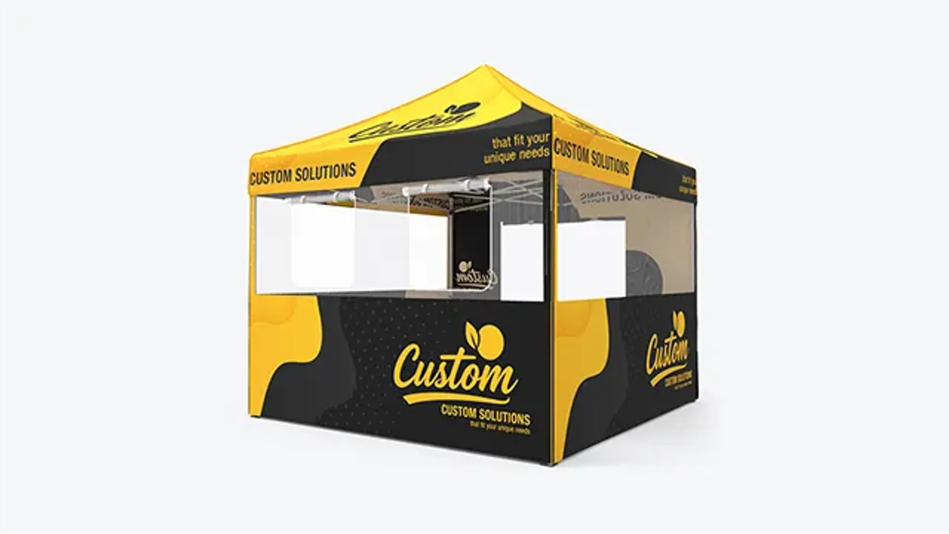 Custom Canopy Tent with Mesh Window & Roll-Up Walls product