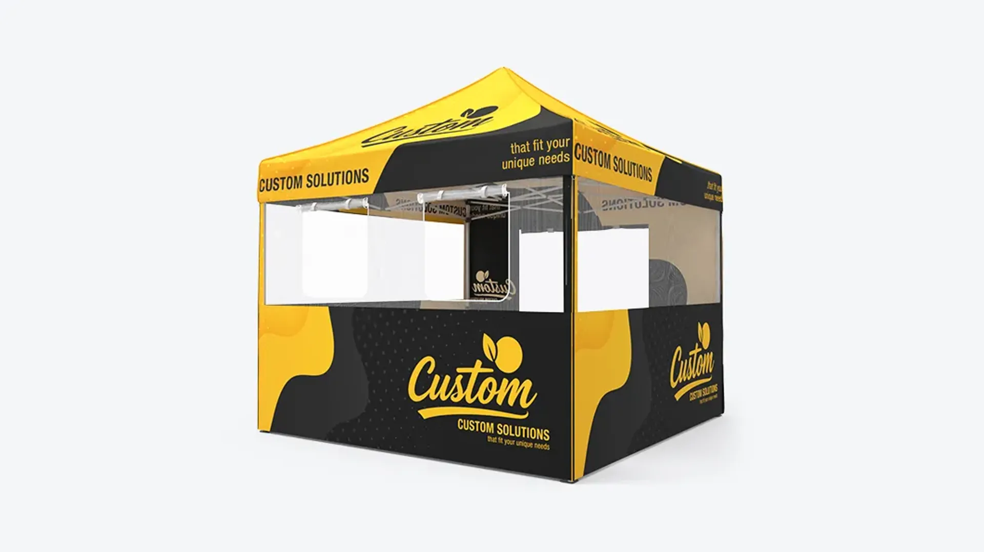 Custom Canopy Tent with Mesh Window & Roll-Up Walls product