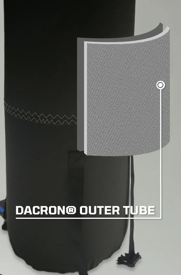 the outer tube is made of extra-strong fabric.