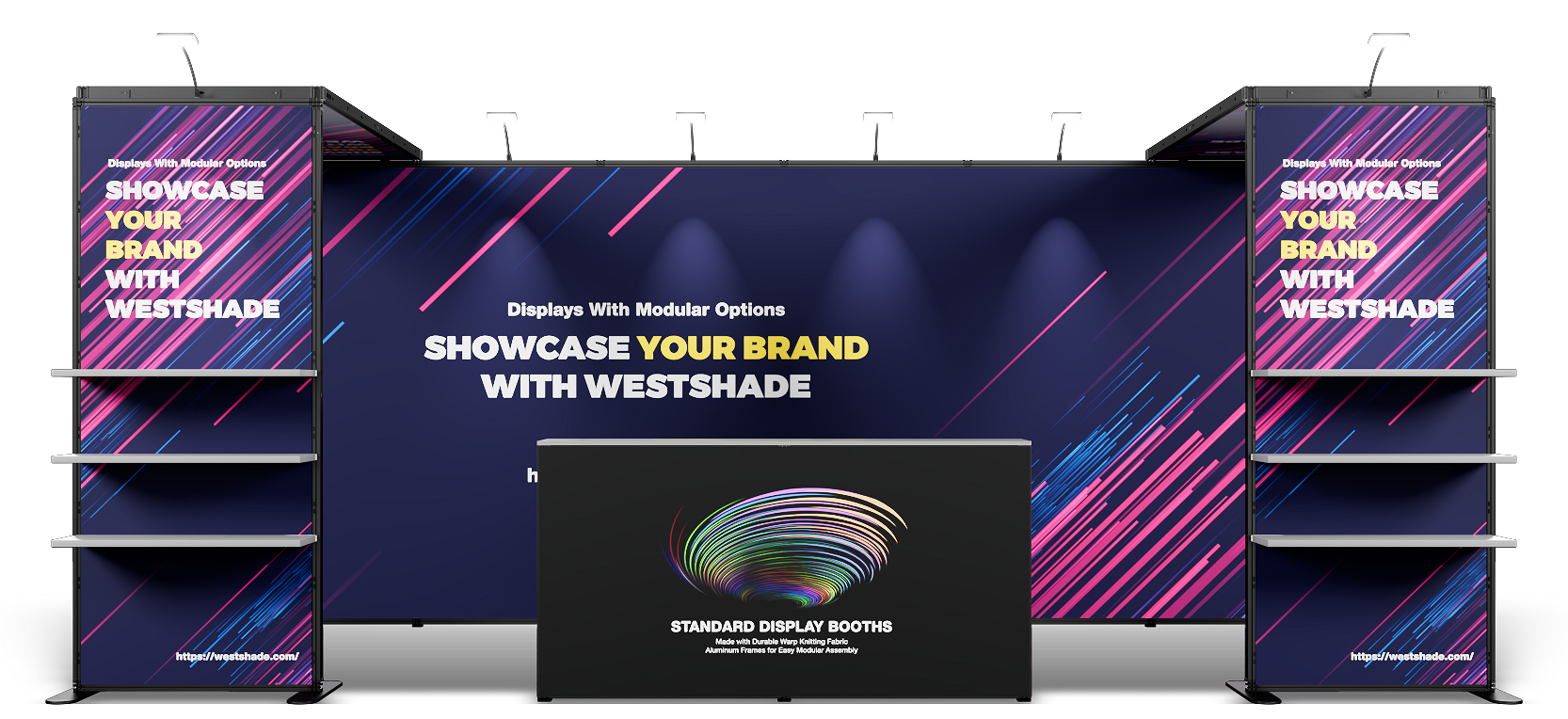 10'x20' Trade Show Booth - Double Bridge Shape