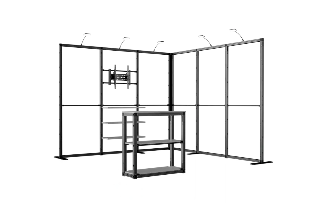 10'x10' Trade Show Booth - L Shape