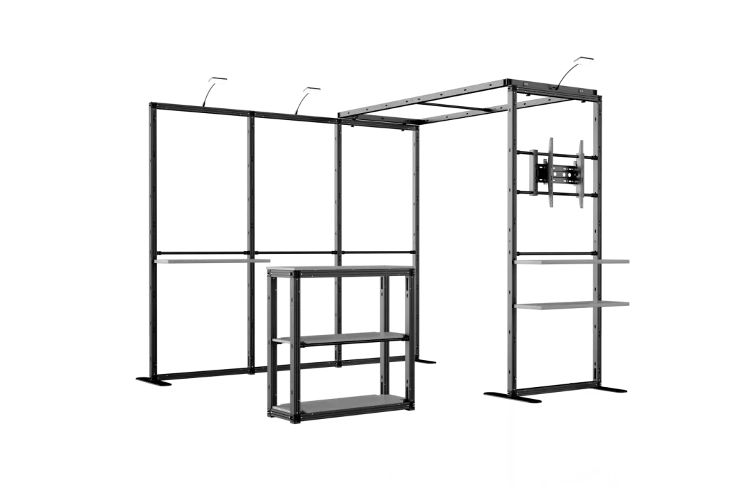 10'x10' Trade Show Booth - Single Bridge Shape