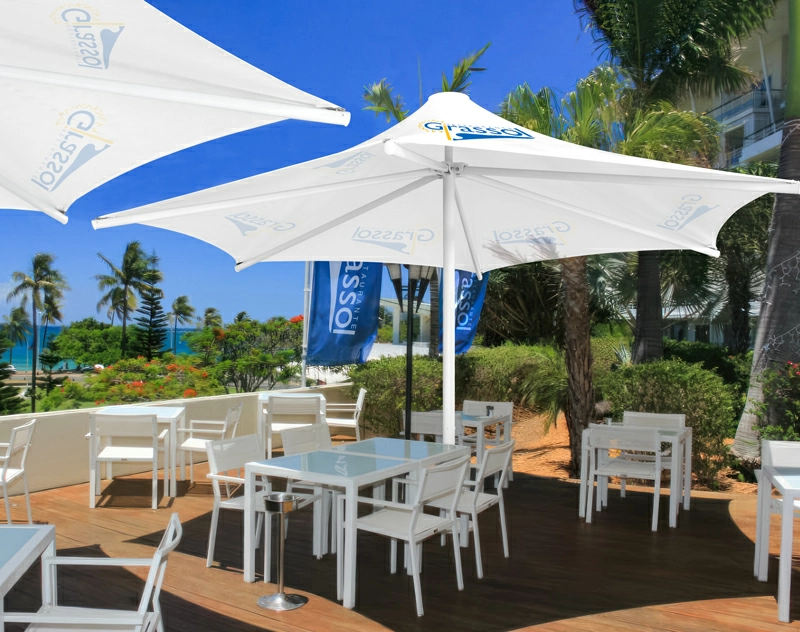 Custom heavy duty commercial umbrellas