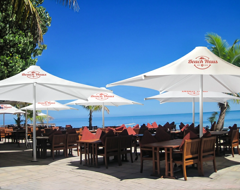 Large heavy duty restaurant umbrella