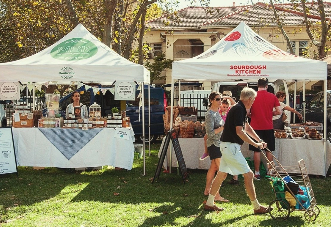 Custom Printing Canopy Tent Usage Scenarios at Farmers Market - 2