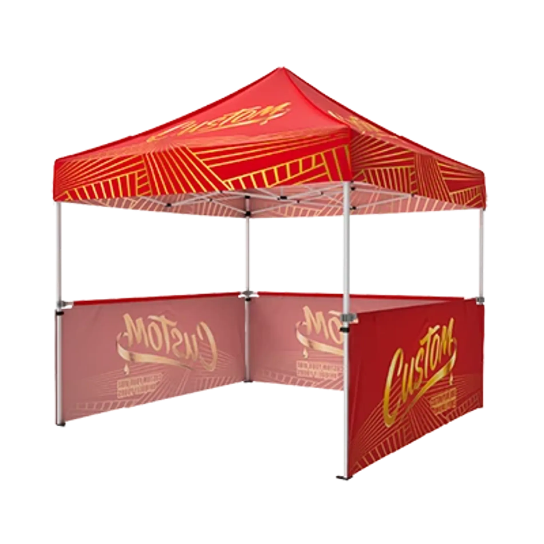 Custom Canopy Tent with Three Half Walls