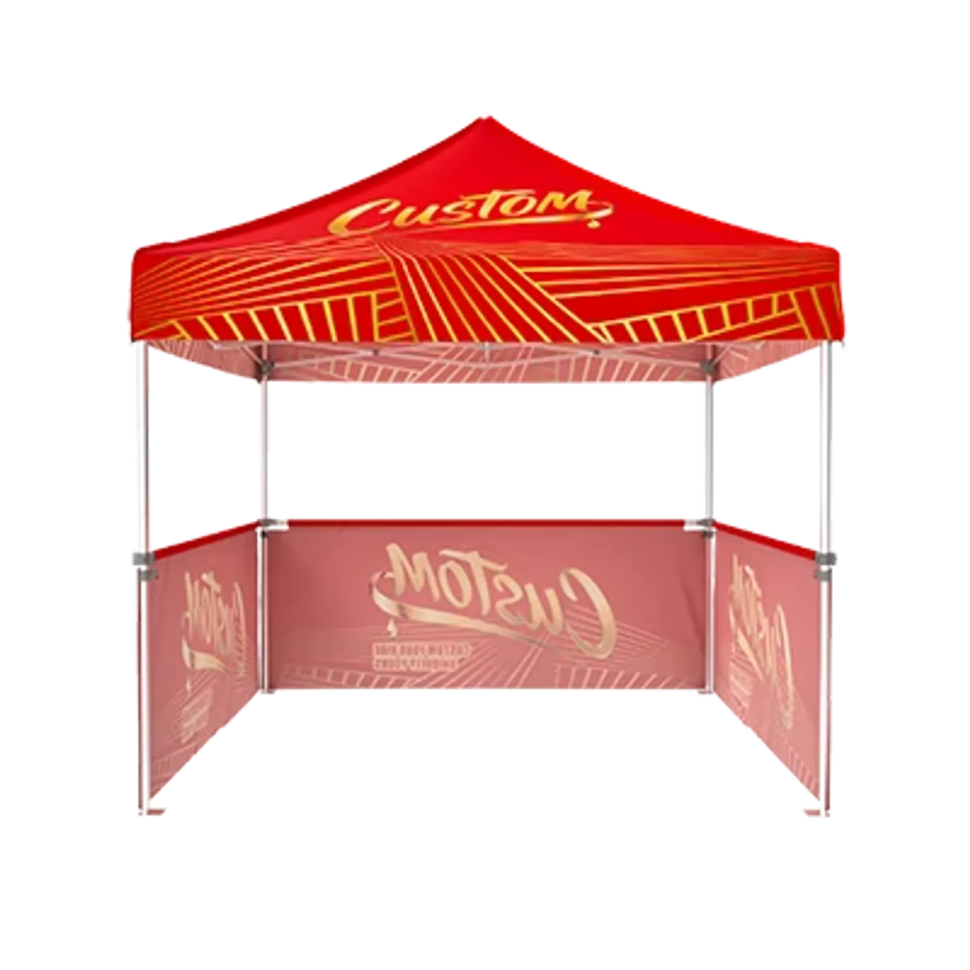 Custom Canopy Tent with Three Half Walls