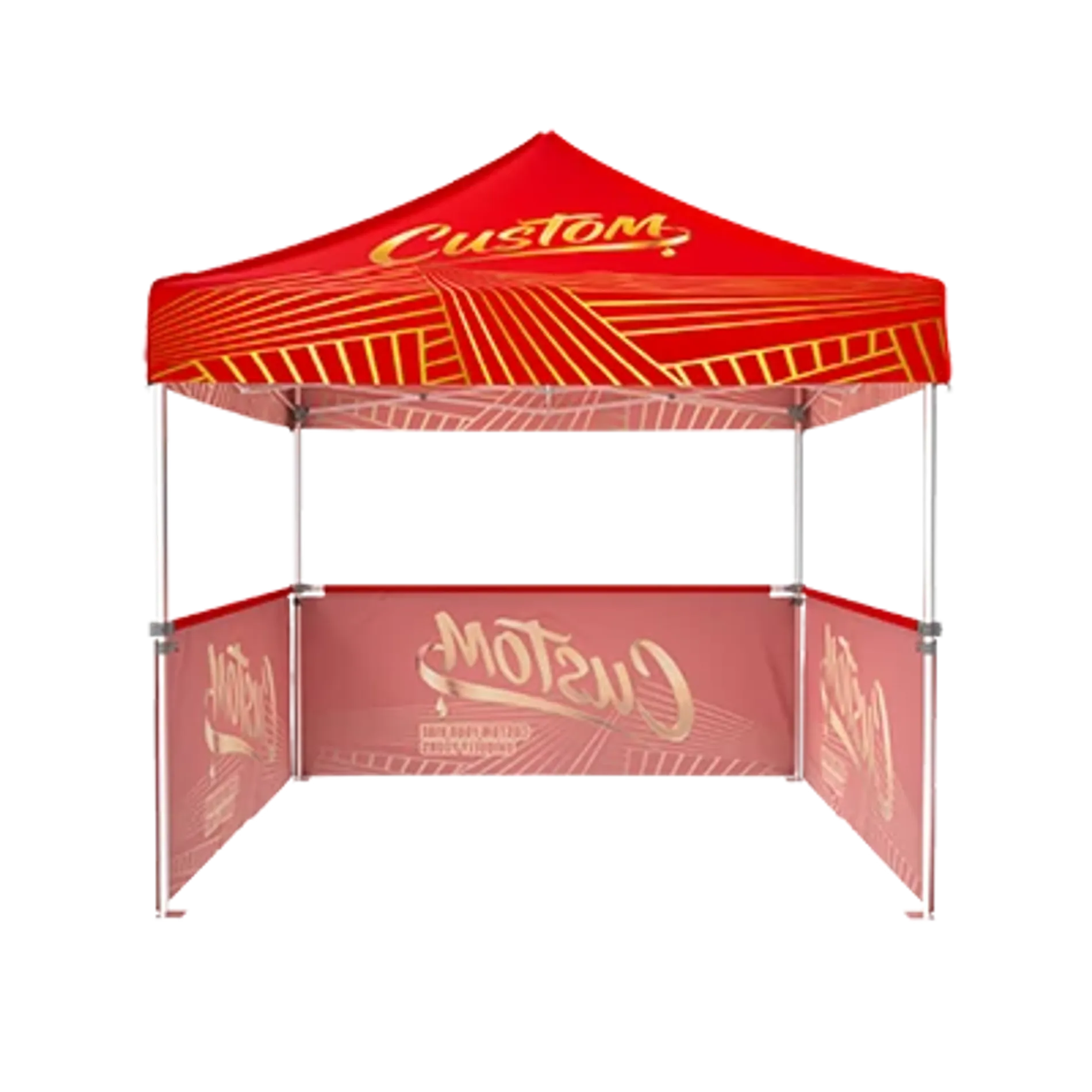 Custom Canopy Tent with Three Half Walls