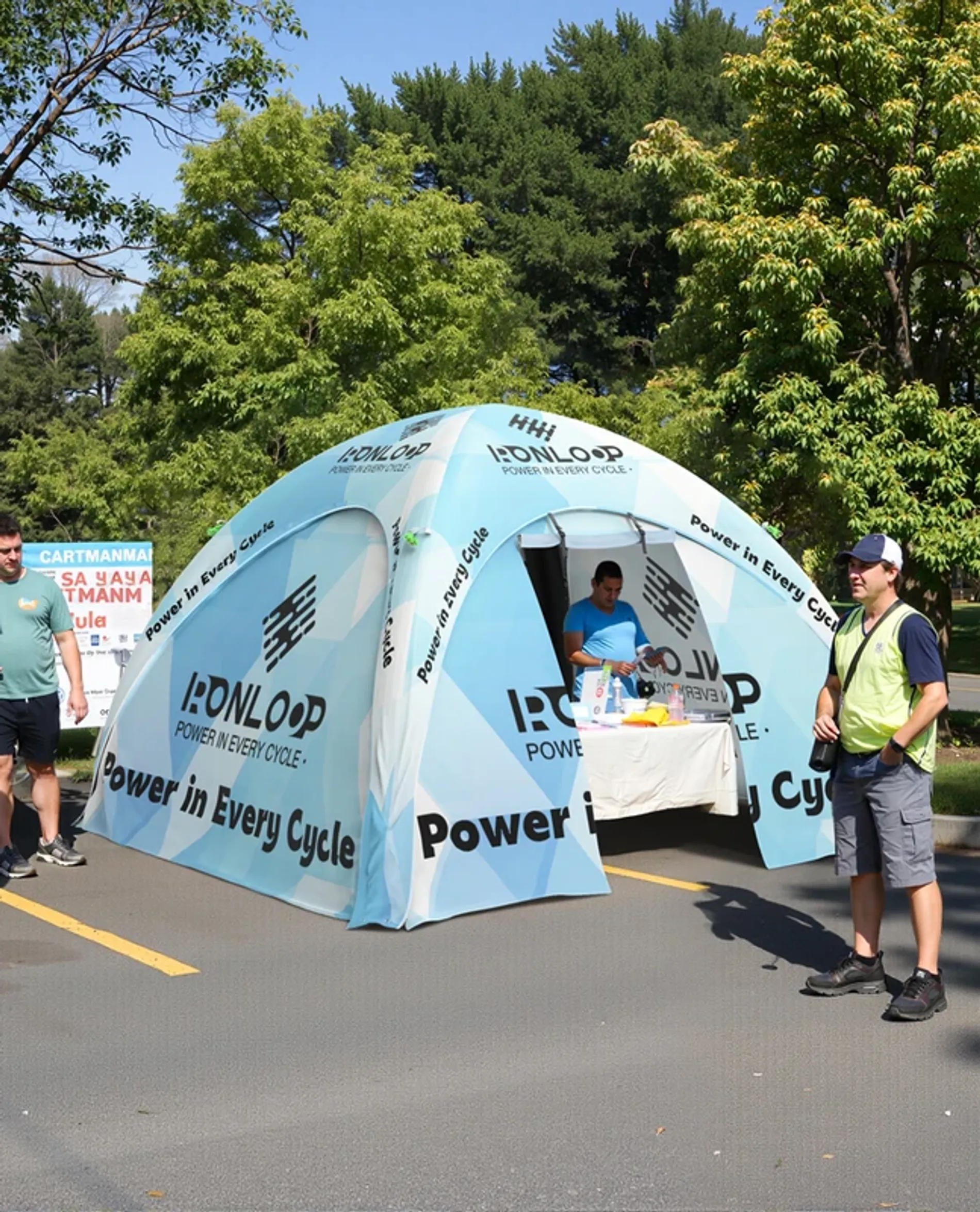 Customer feedback photos of the custom canopy tent