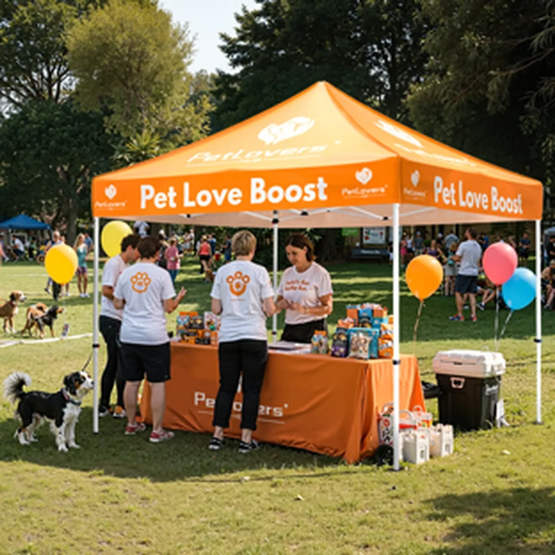 The Application of custom canopy tent in Brand Event