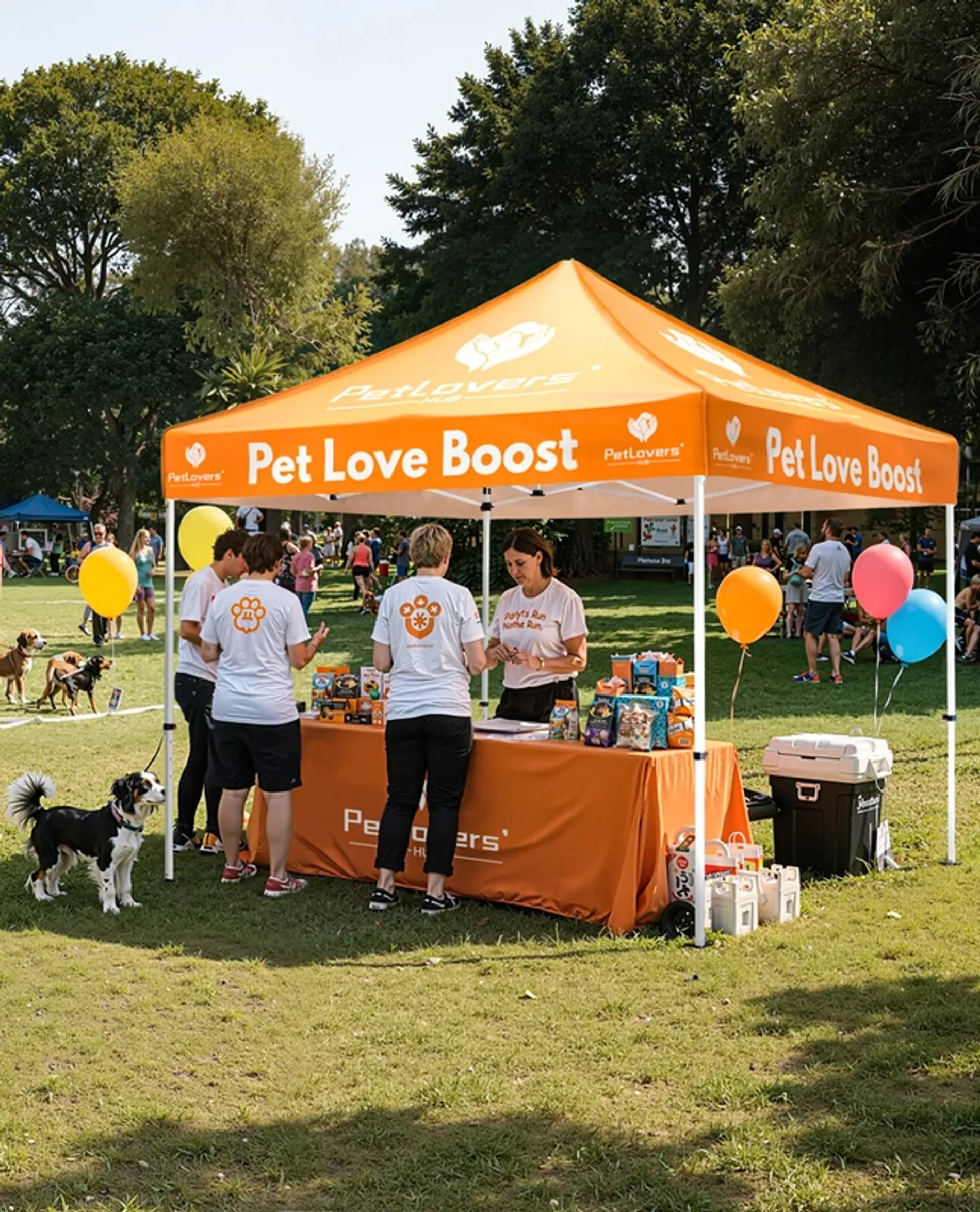 The Application of custom canopy tent in Brand Event