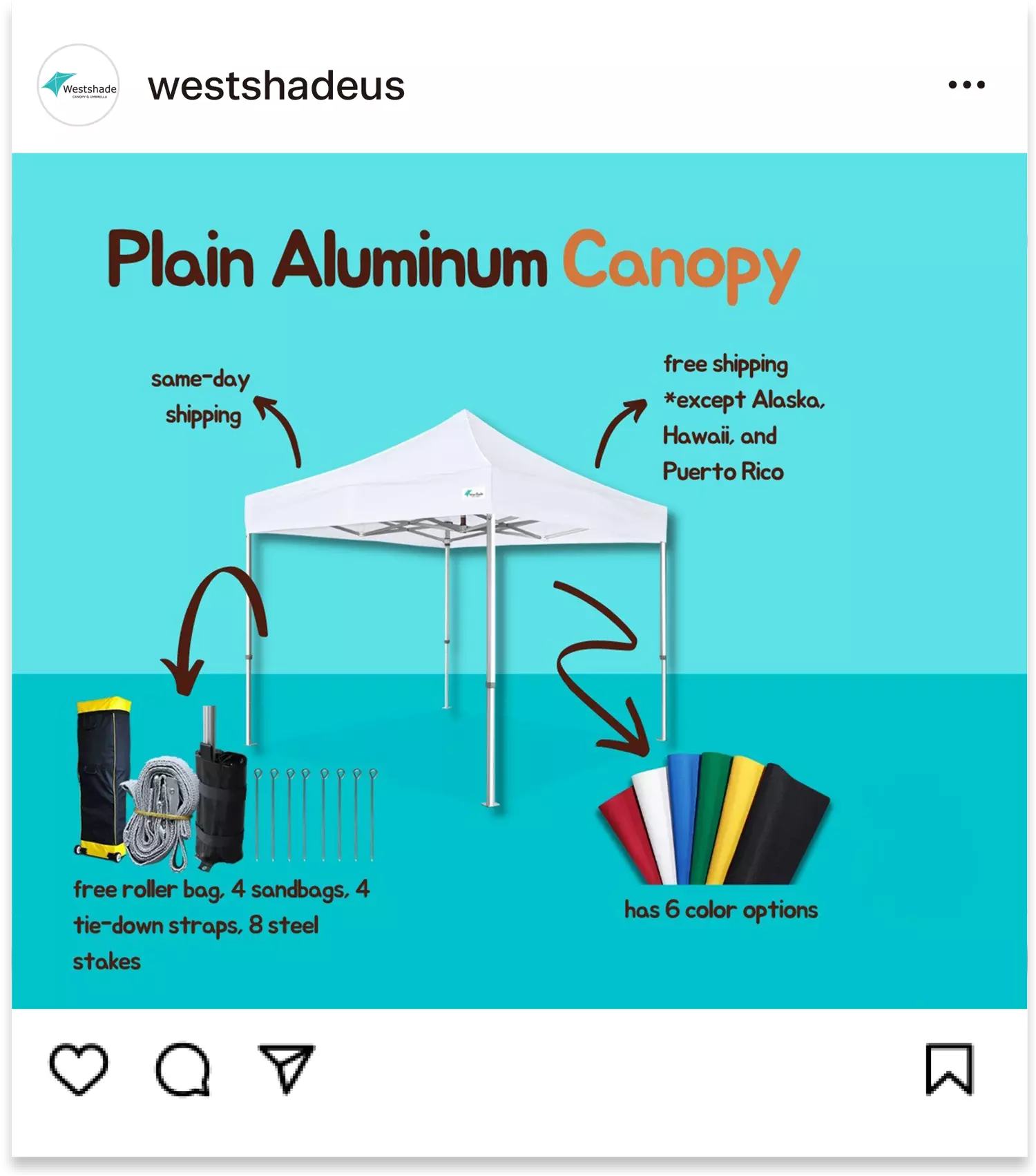 Find out Westshade plain color canopy tents for more information and a limited-time discount. Check it out right now!