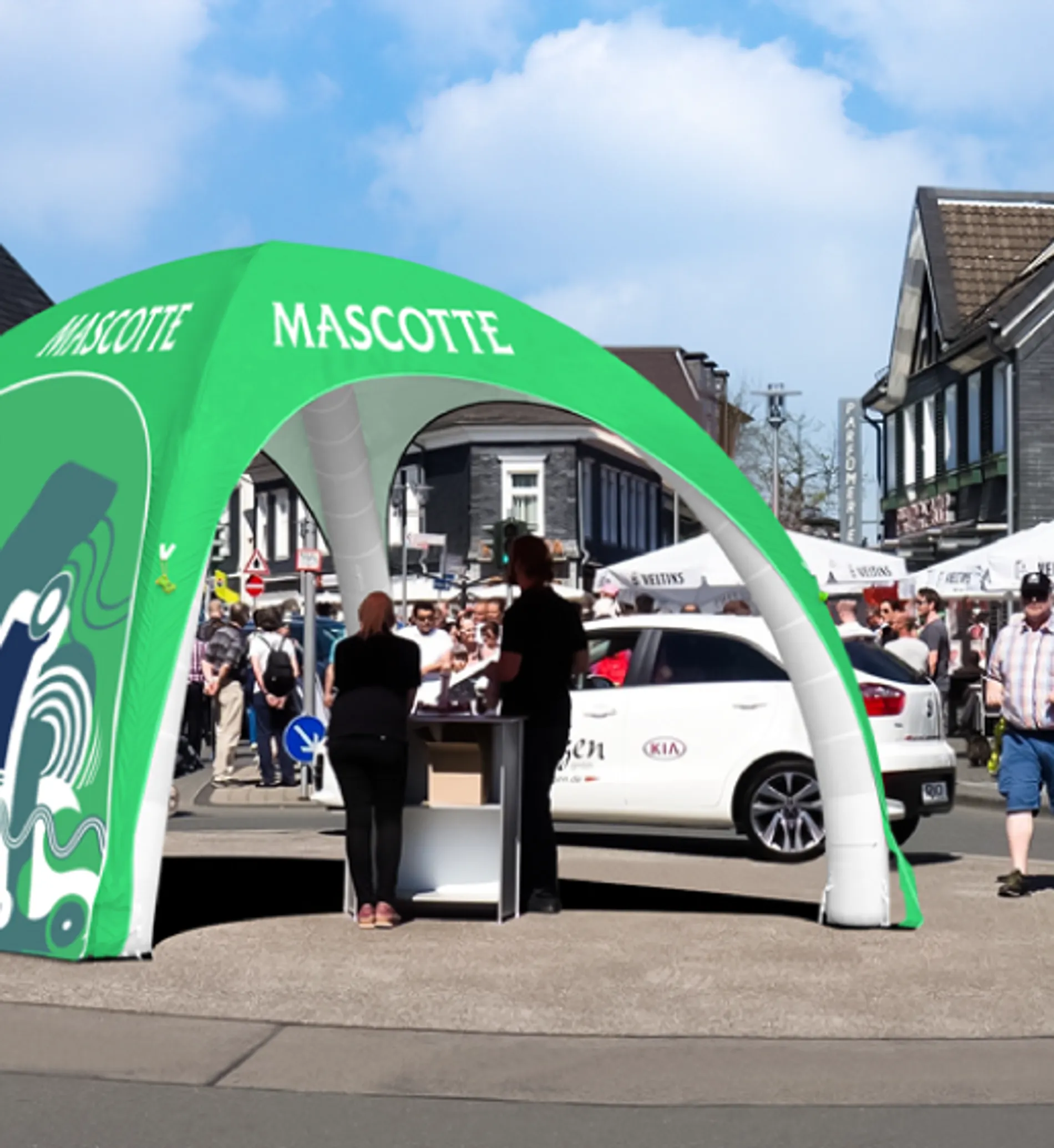 Westshade custom inflatable tent for exhibitions