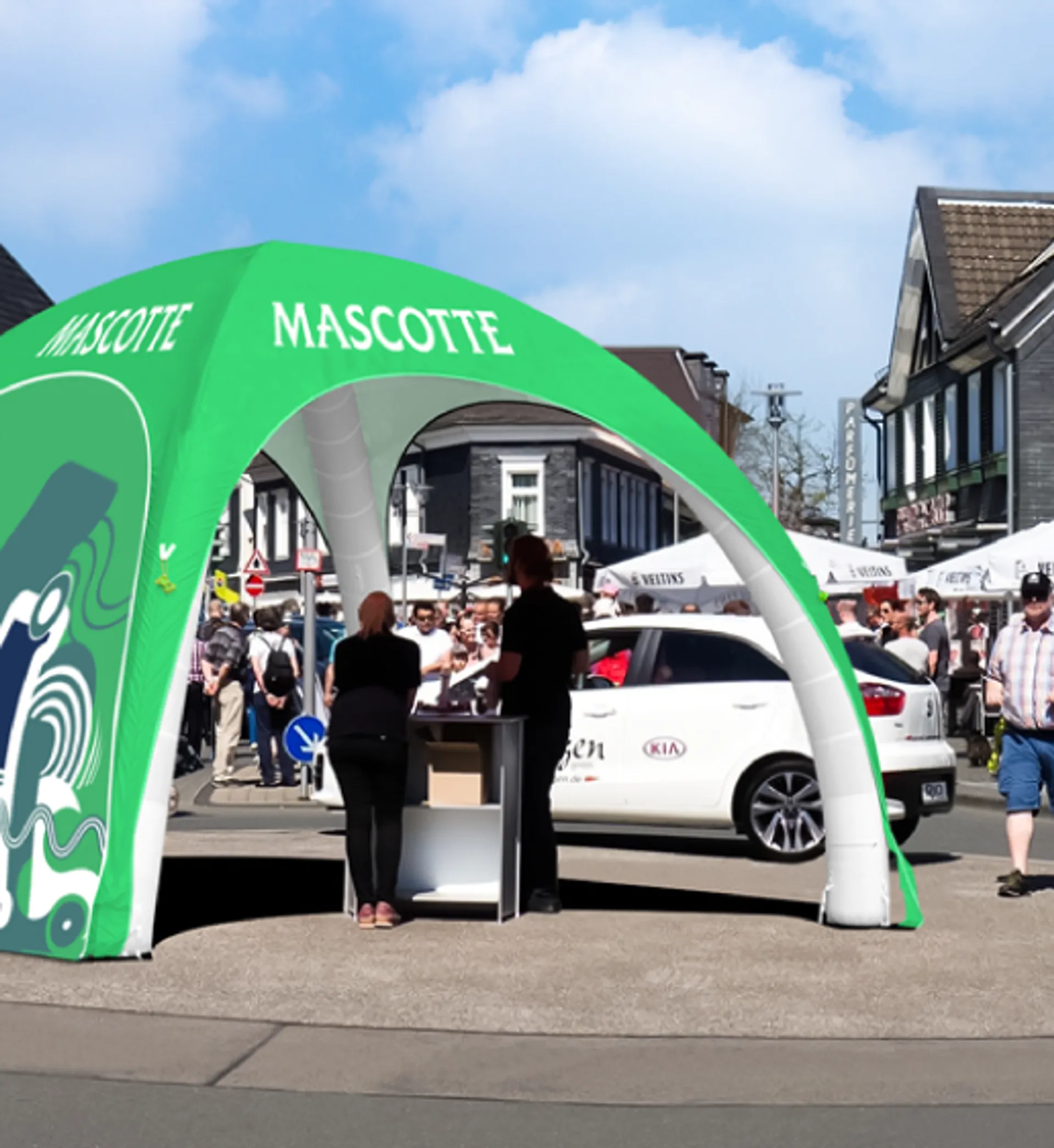 Westshade custom inflatable tent for exhibitions