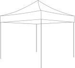 10ft x 10ft canopy tent sketch