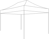 10ft x 15ft canopy tent sketch