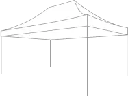 13ft x 20ft canopy tent sketch