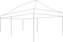 13ft x 26ft canopy tent sketch