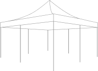 16ft x 16ft canopy tent sketch