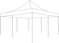 16ft x 16ft canopy tent sketch