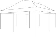 20ft x 20ft canopy tent sketch