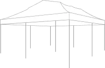 20ft x 20ft canopy tent sketch